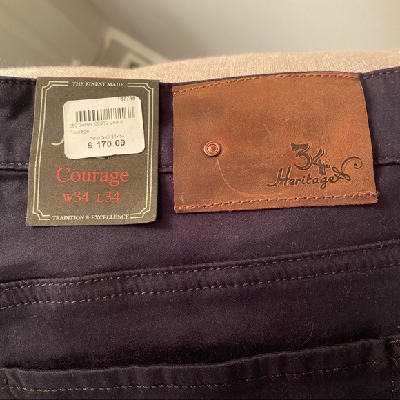 NWT Courage Navy Twill Jeans - Picture 8 of 8